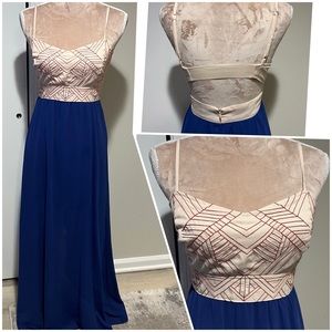 Jealous Tomato Backless Maxi Dress- size small